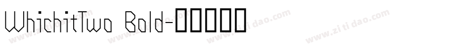 WhichitTwo Bold字体转换